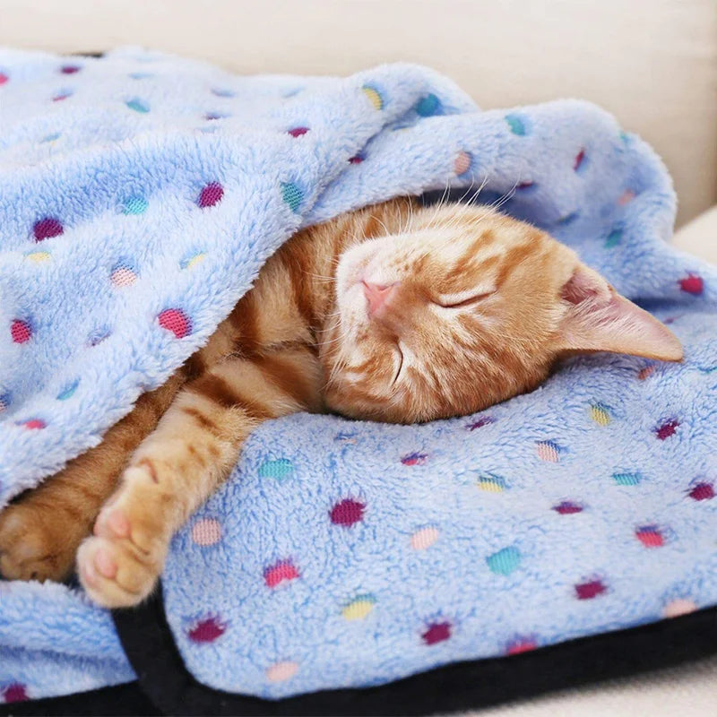 Soft Fluffy Cozy Warm Blanket for Cats  Dogs