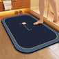 1pc Diatomite Bath Mat Quick Dry Super Absorbent Non-slip