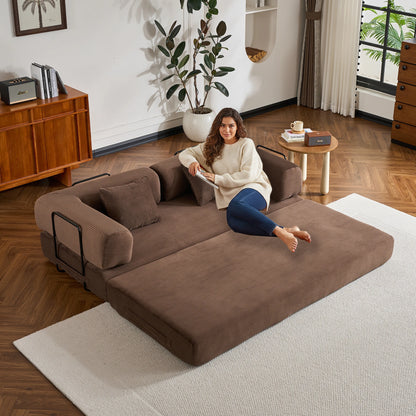 79" Folding Convertible Sofa Bed,