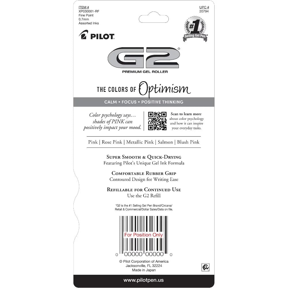 Retractable Gel Ink Pens Fine Point 0.7mm