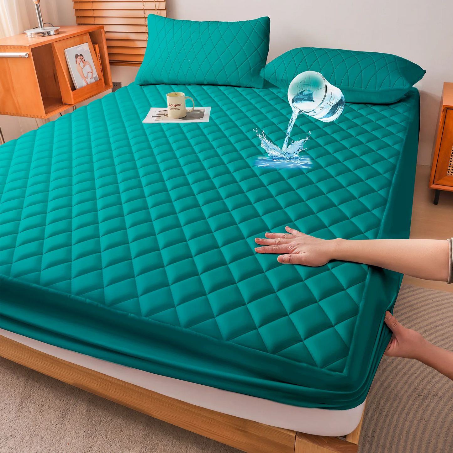 1Pc Waterproof Mattress Protector