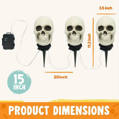 3 Pcs Halloween Skeleton Decorations