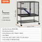 64.6" Rolling Metal Ferret Cage 4-Tier