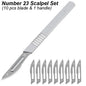 Scalpel Blade Set Metal Handle Stationery Steel Precision Craft Knife Cutter Wood Carve Stencil Box Open DIY Surgical Tool