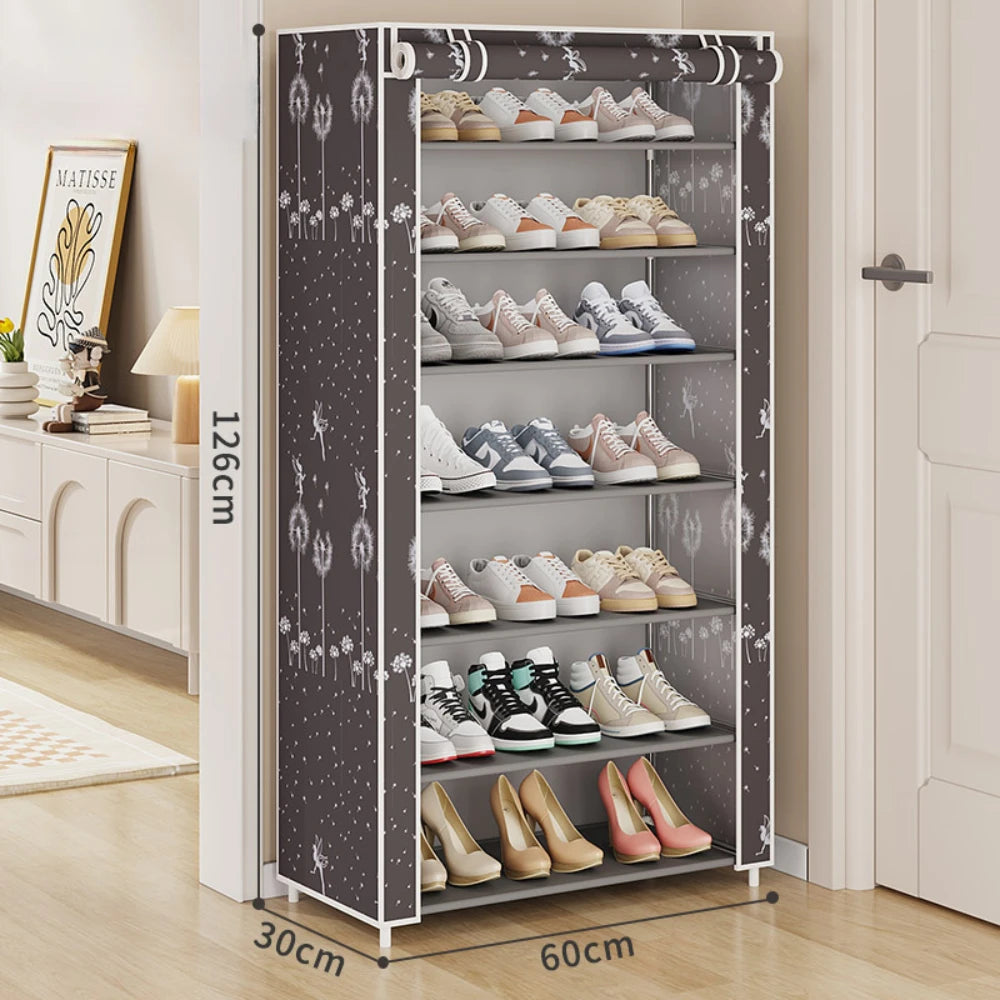 Shoes Organizer Rack Multilayer Dustproof Shoe Cabinet