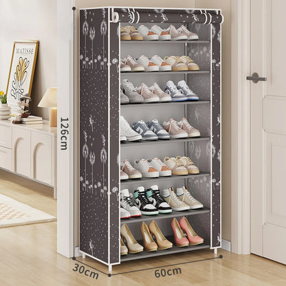 Shoes Organizer Rack Multilayer Dustproof Shoe Cabinet