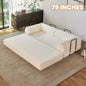 79'' Boneless Couch Foldable Convertible Futon Sleeper Sofa Bed