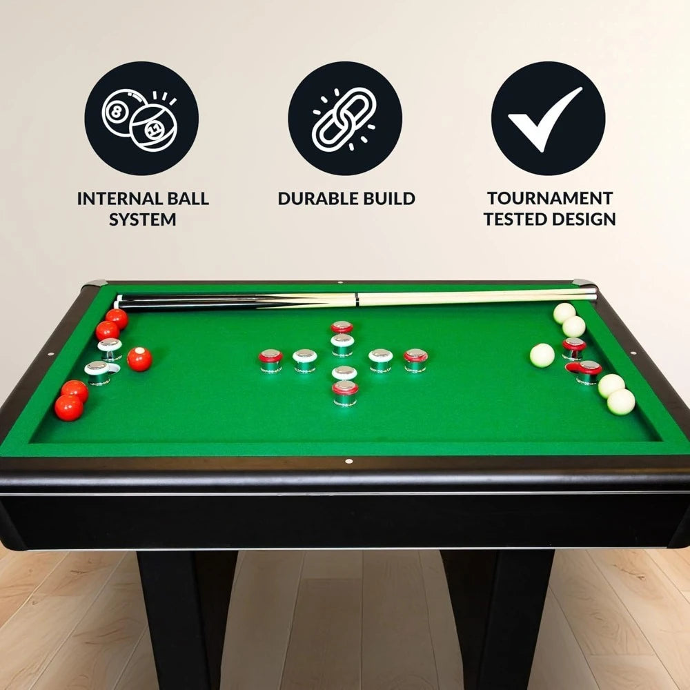 54-inch Bumper Pool Table with Genuine Slate Bed,