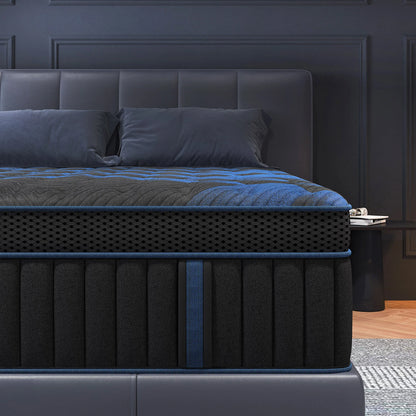 12"Gel Memory Foam Hybrid Pocket Spring Mattress Twin Full Queen King