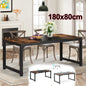 63"x31.5" Industrial Rectangular Kitchen Table for 6-8 Person
