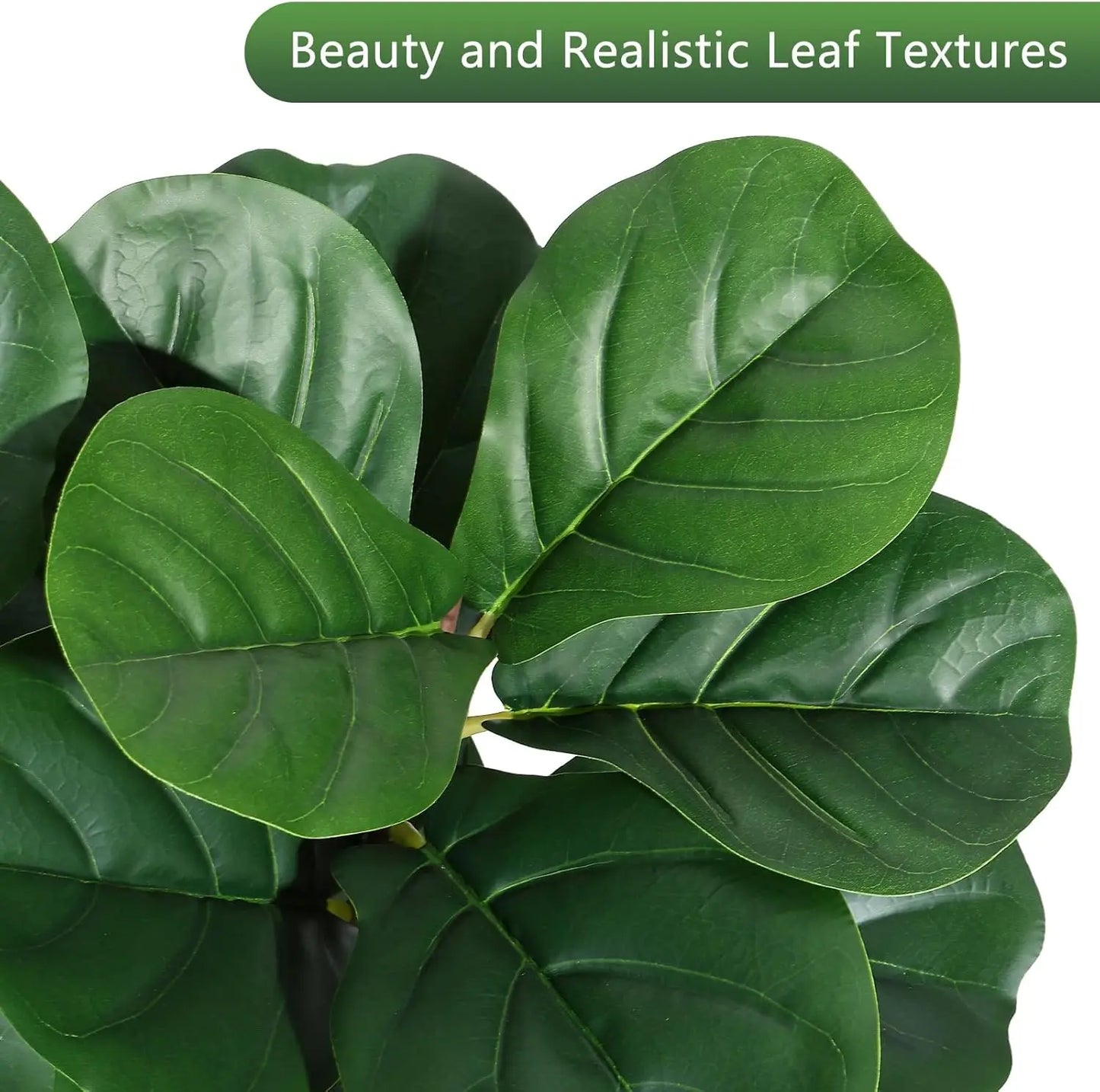 4FT/5FT/6FT/7FT Realistic Faux Ficus Lyrata Trees