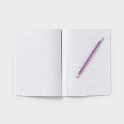 5 Pack Composition Notebook 7.5"X9.75" Poly Cover 70 Sheets Pastel Pink - for School Office