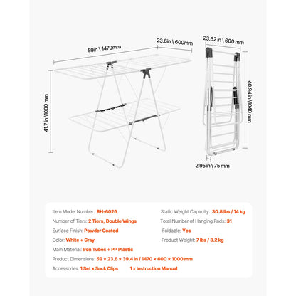 Clothes Drying Rack Foldable