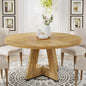 Round Beautiful Wood Dining Table for 4