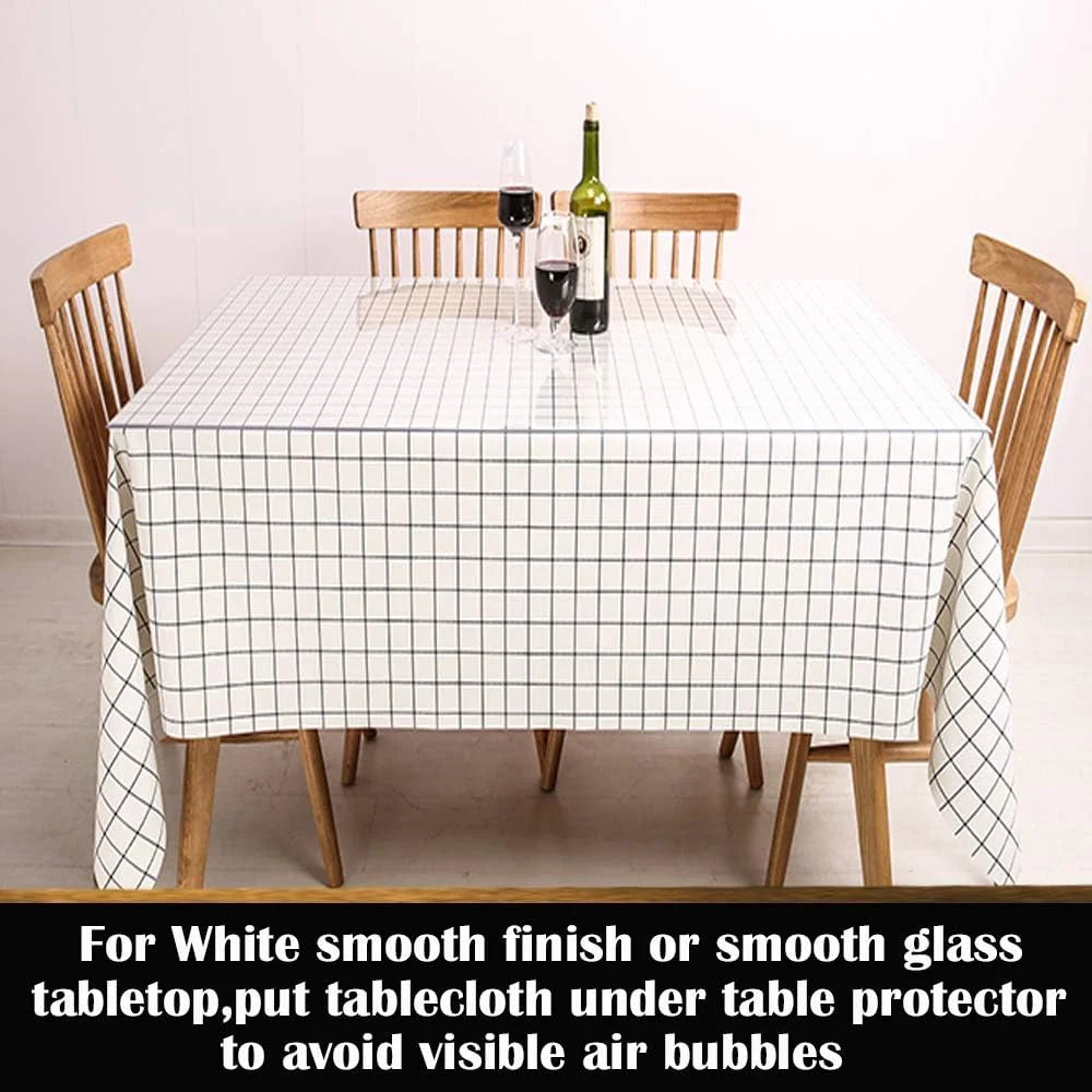 Durable 1.5mm PVC Table Cover - Waterproof, Oil-Proof & Scratch Resistant