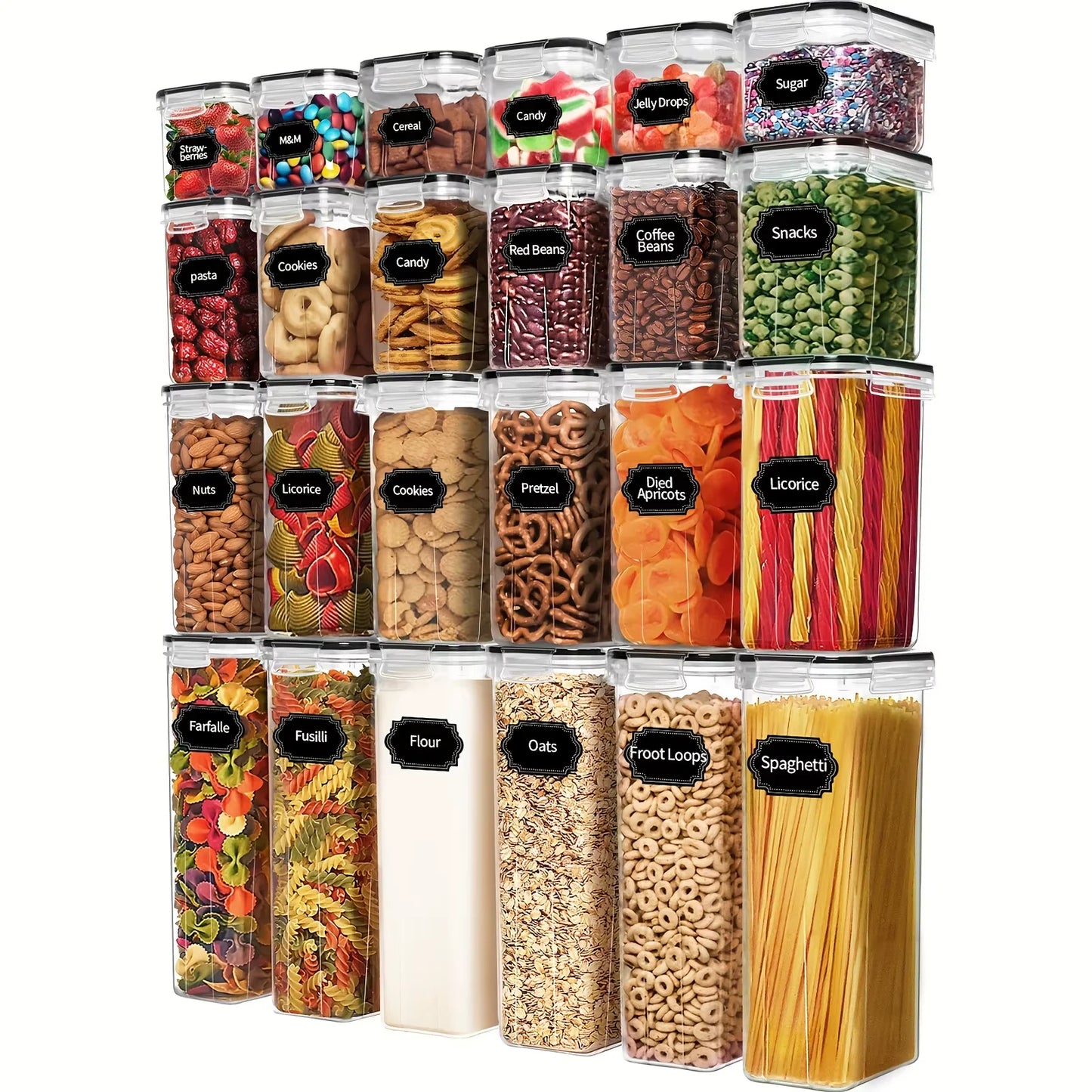 24Piece Airtight Food Storage Containers Set BPA-Free