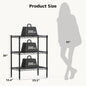 3-5 Tier Metal Wire Storage Shelves Adjustable Heavy Duty for Living Room and Kitchen