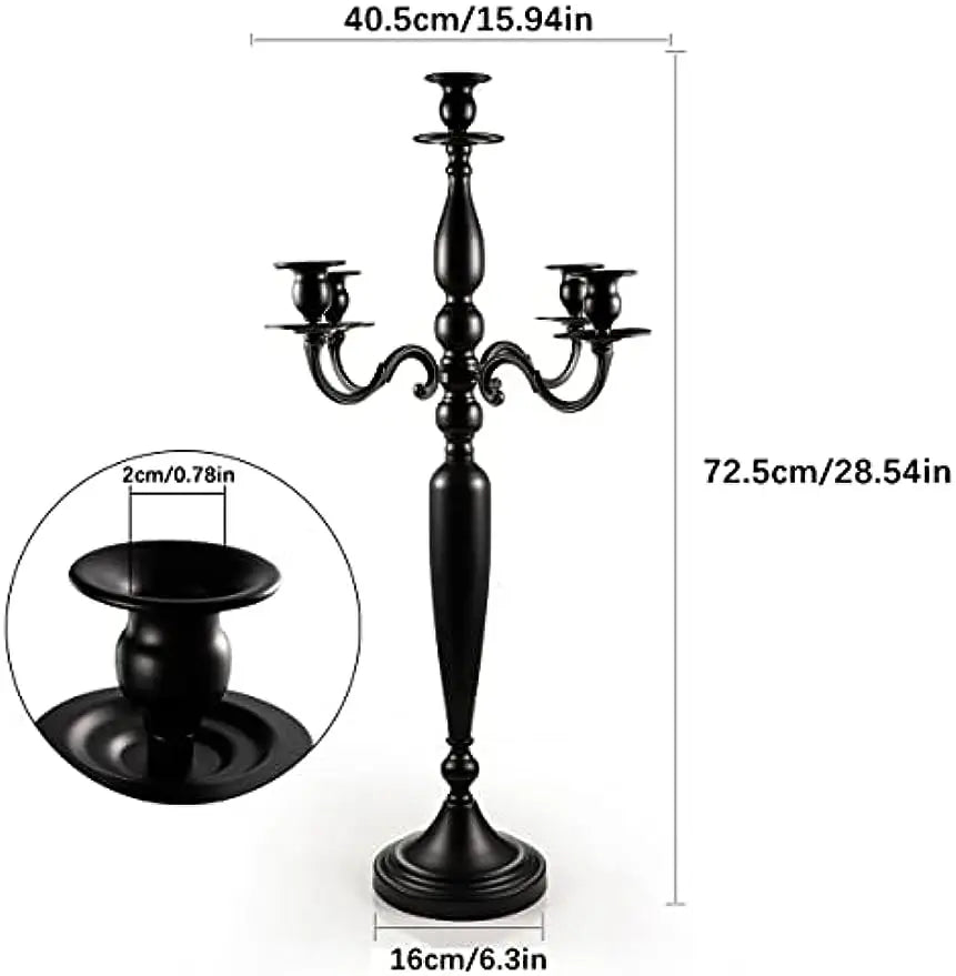 Metal Candelabra Tapered Candle Holder