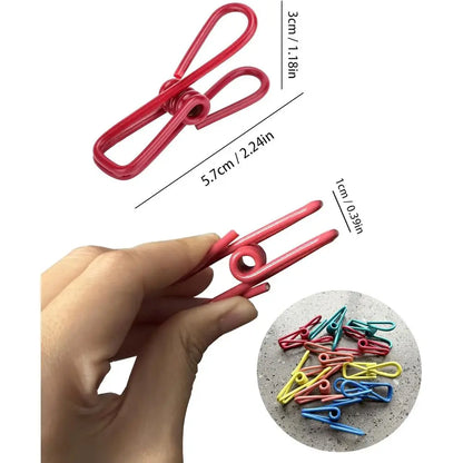 10-Pack Metal Bag Clips for Multipurpose Use: Organize Kitchen, Laundry, and More with Strong Grip Closures