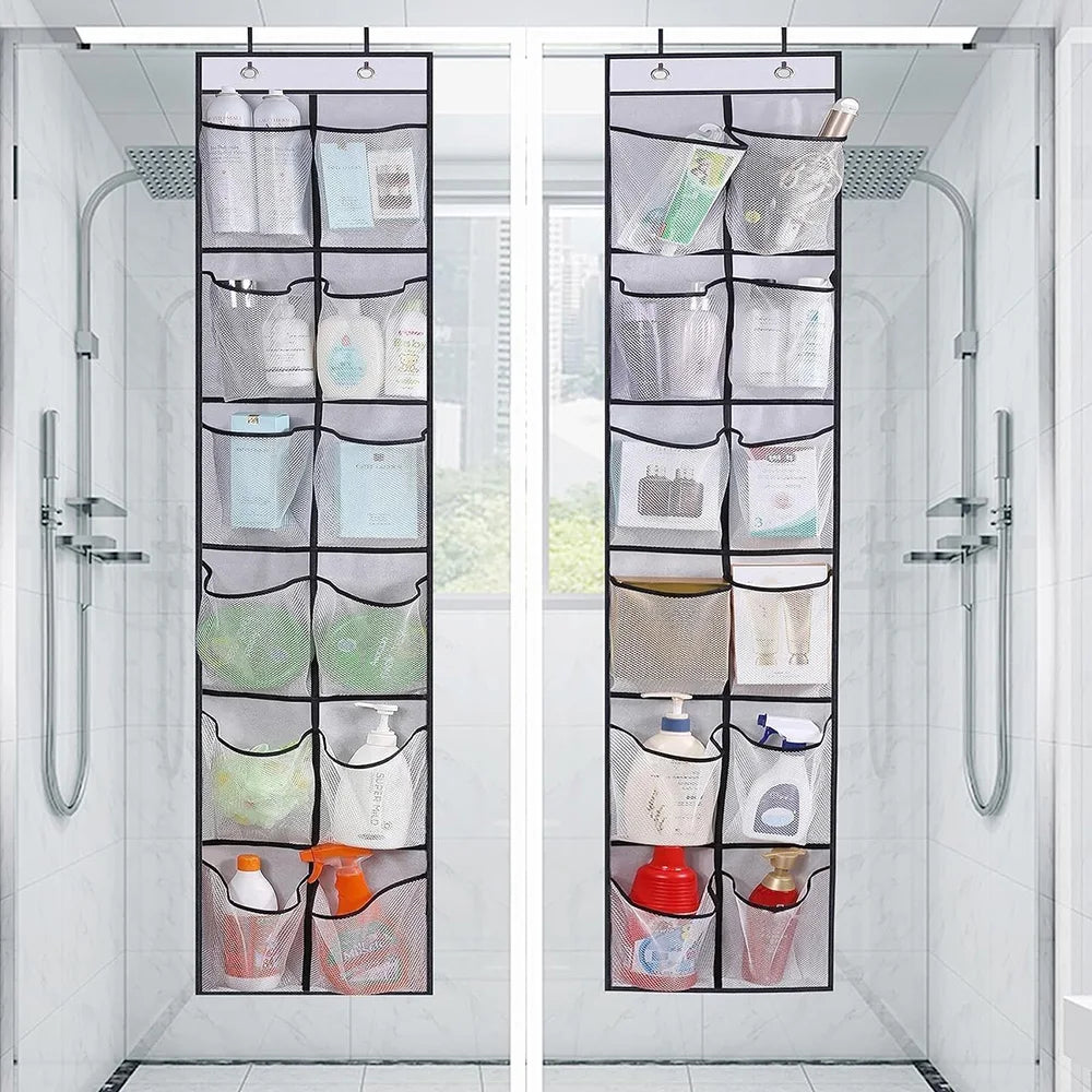 12 Pockets Over the Door Shoe Organizer