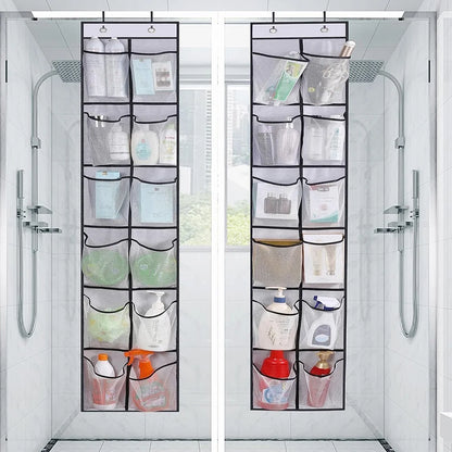 12 Pockets Over the Door Shoe Organizer