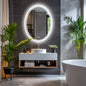 LED Bathroom Mirror Backlit Round Vanity Mirror Anti-Fog Dimmable Makeup Mirror