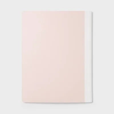 5 Pack Composition Notebook 7.5"X9.75" Poly Cover 70 Sheets Pastel Pink - for School Office