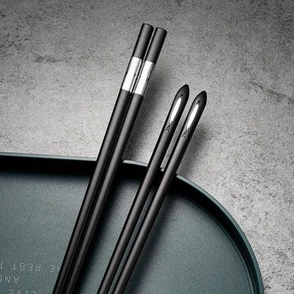Nordic-Style Alloy Chopsticks  Set  Dishwasher Safe