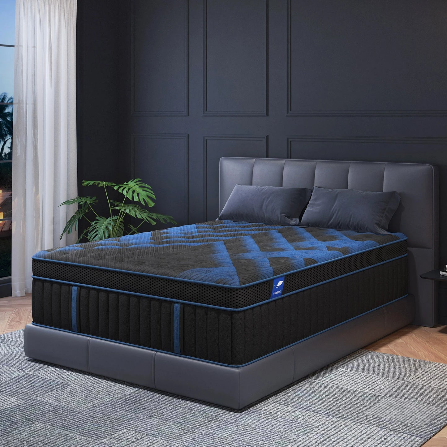 12"Gel Memory Foam Hybrid Pocket Spring Mattress Twin Full Queen King