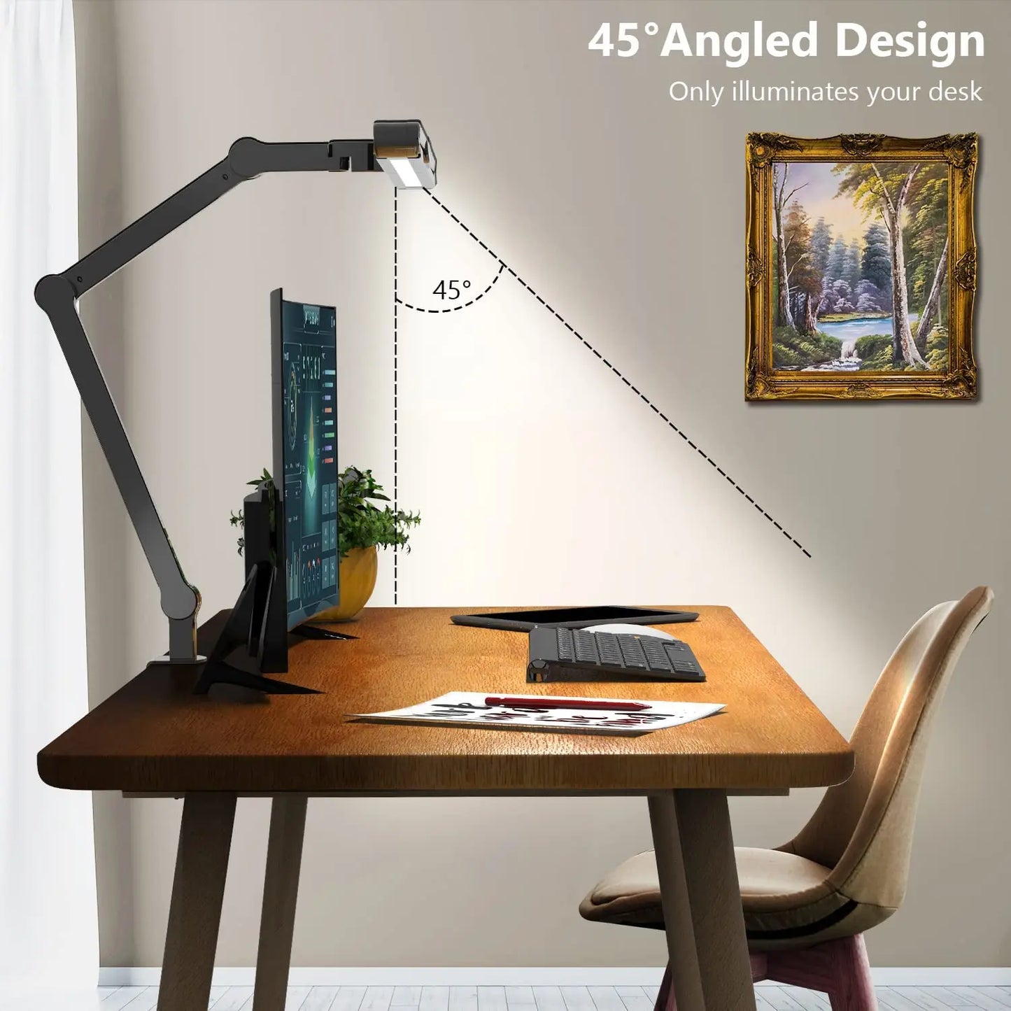 Three-head Desk Lamp With Memory Function