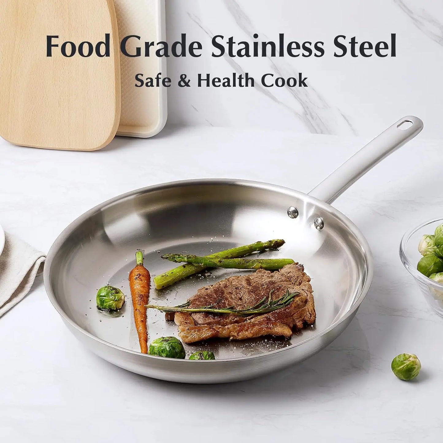 Stainless Steel  18/10 Cookware Set 10 Piece