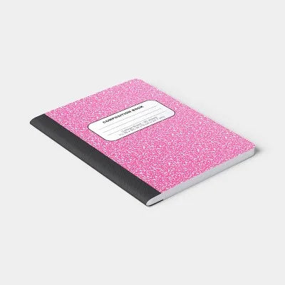 14 Pack College Rule Composition Book 7.5"X9.75" Poly Cover Pink - for School Office