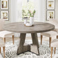 Round Beautiful Wood Dining Table for 4