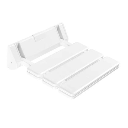 90° Folding Shower Seat Wall-Mounted Waterproof Bench Shoe Changing Stool for Bathrooms Porches 32*34cm