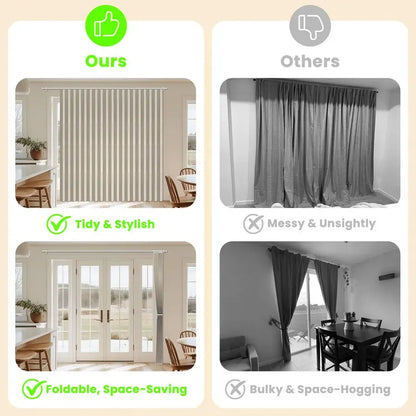 100 Blackout Accordion Door Curtain 98x84