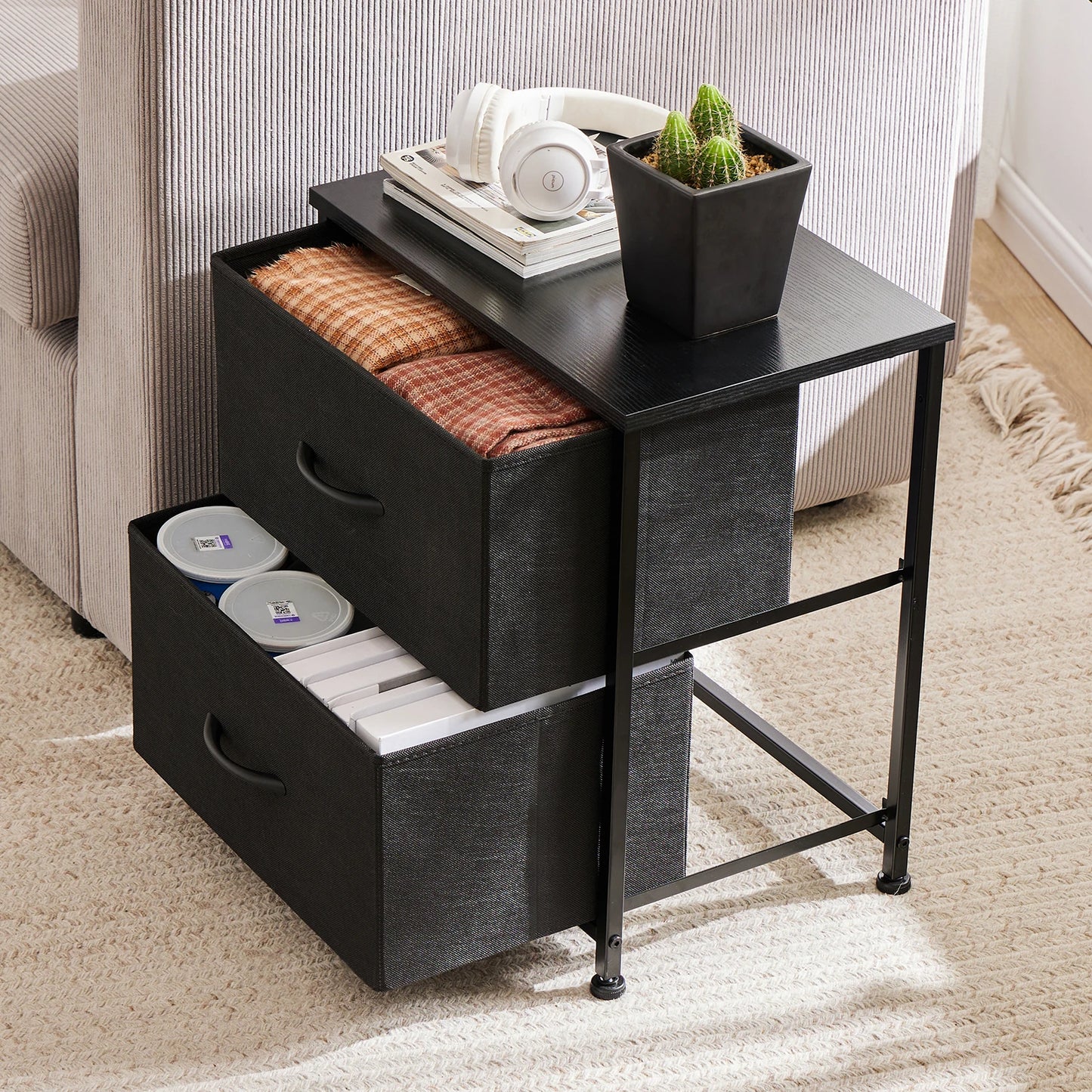 Nightstand Bedside Coffee Sofa Tea Table Storage