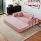 79'' Boneless Couch Foldable Convertible Futon Sleeper Sofa Bed