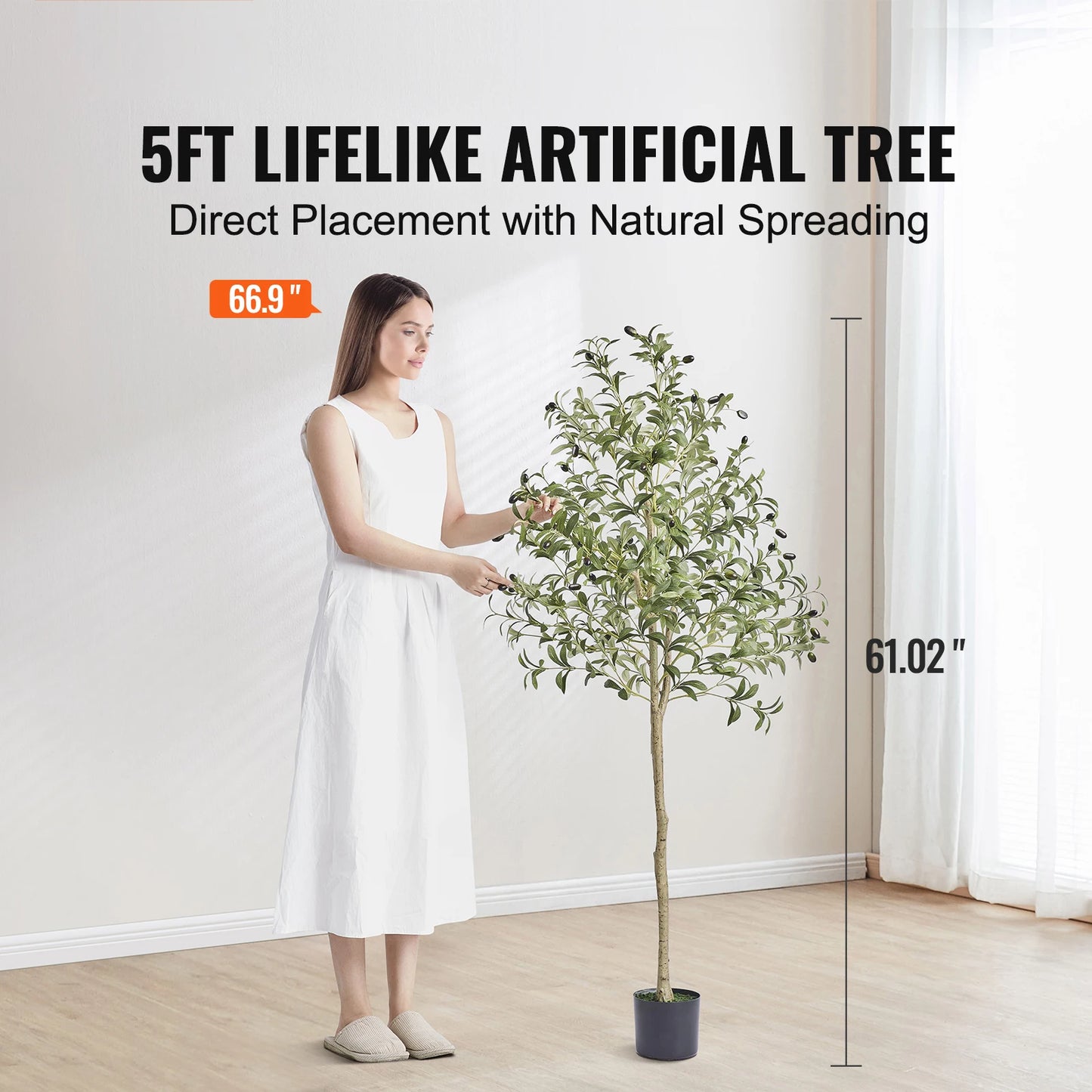 Artificial Olive Tree 4/5/6FT Tall
