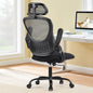 Mesh Ergonomic Office Computer Desk Chair with Flip-up Arms & Adjustable Headrests