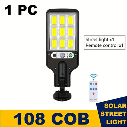 4 pc Solar Outdoor LED Wall Light