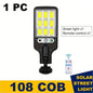 4 pc Solar Outdoor LED Wall Light