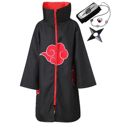 Akatsuki Uchiha Itachi Cloak for Kids or Adults