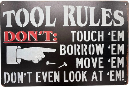 Fun Decorative Poster Plaque for Home Garage Man Cave Room Bars