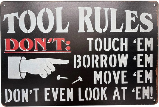 Fun Decorative Poster Plaque for Home Garage Man Cave Room Bars