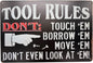 Fun Decorative Poster Plaque for Home Garage Man Cave Room Bars