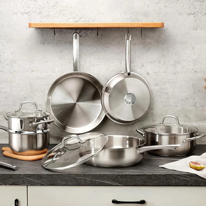 Stainless Steel  18/10 Cookware Set 10 Piece