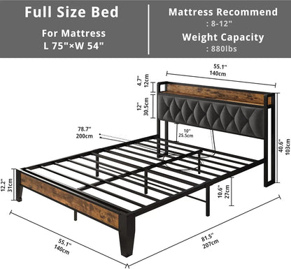 ANCTOR Twin/TwinXL/Full/Queen/King Bed Frames