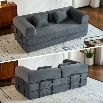79" Folding Convertible Sofa Bed,