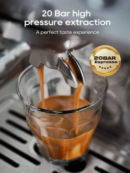 HiBREW 20Bar Semi Automatic Espresso Coffee Machine