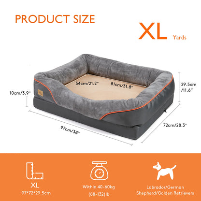 Large Dog Bed Removable Washable Waterproof Cover
